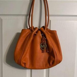 Michael Kors Orange Leather Bag